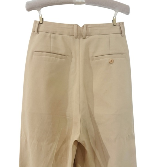 The Frankie Shop Butter Yellow high waisted Pleated Trouser Size XS EUC - Picture 3 of 14